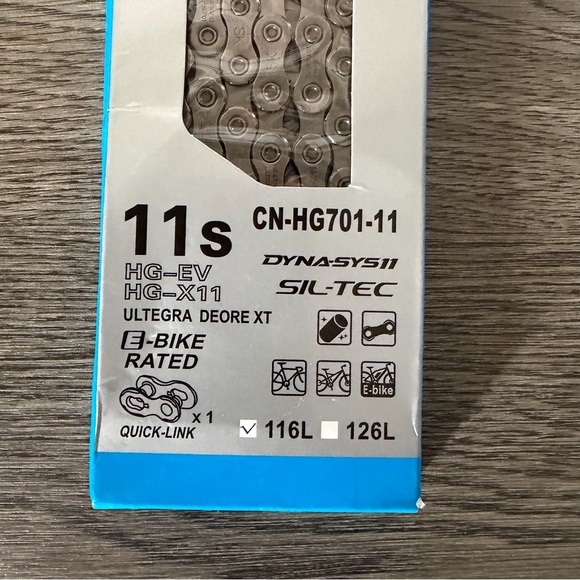 Shimano 11 Speed Bicycle Chain - Picture 3 of 3